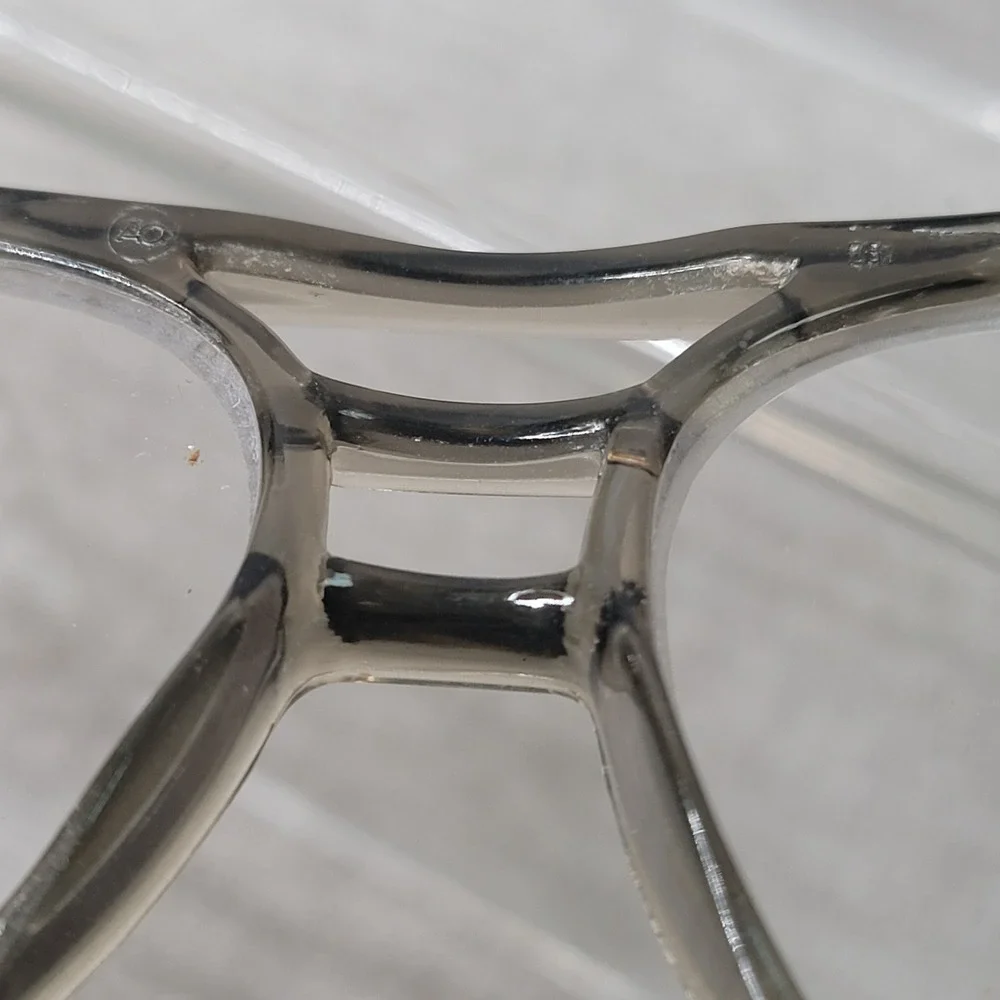 Vintage American Optical AO Z87 Safety Glasses Aviator Gray Side Shields Retro